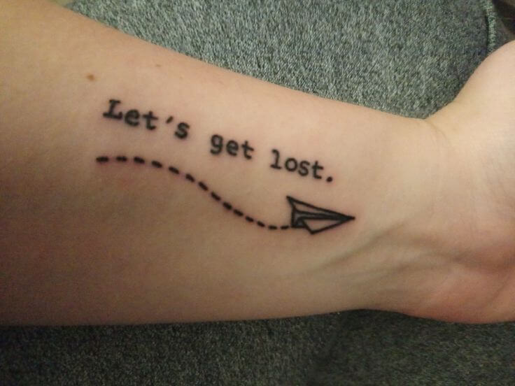 Let's Get Lost tattoo