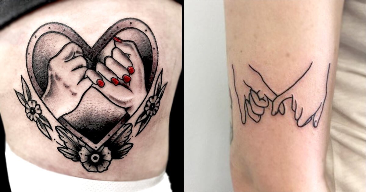 Pinky Promise with a Heart tattoo